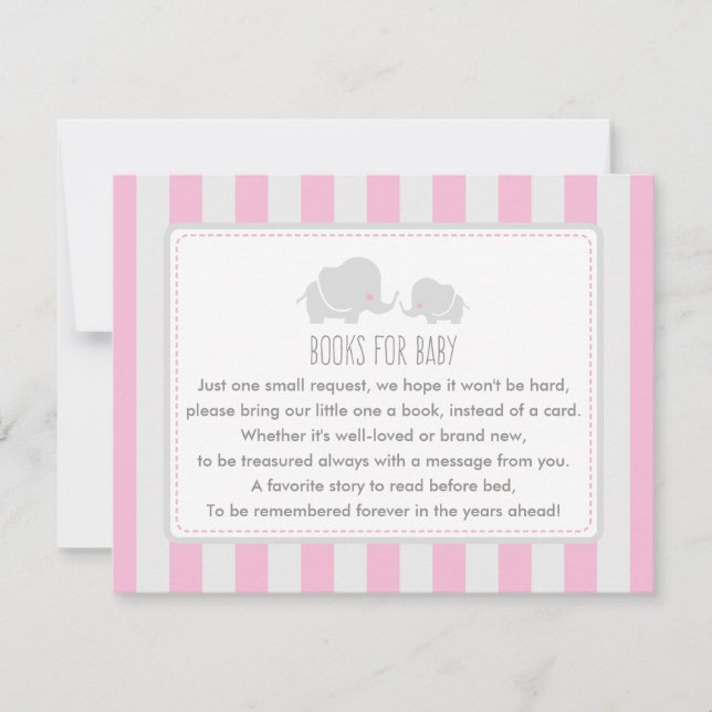 Books for baby - Baby Shower Game Card (Front)