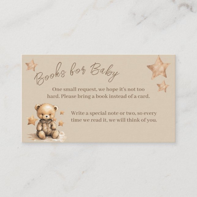 Books for Baby | Baby Shower Invite Card (Front)