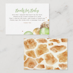 Books For Baby Baby Shower Request Card