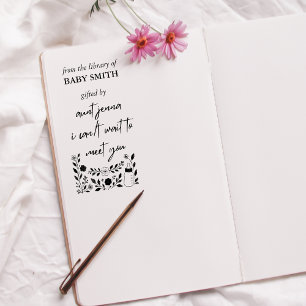 Books for Baby   Baby's First Library Keepsake Self-inking Stamp