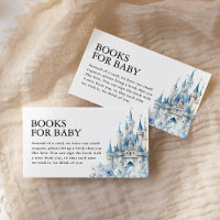 Books for Baby Blue Fairytale Castle Baby Shower