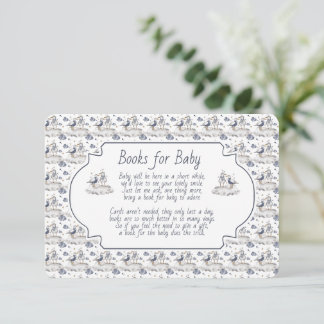 Books for Baby Blue Seagull Seashells Enclosure Card