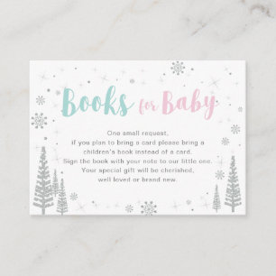 Books for Baby, Book Request, Baby Shower Activity Enclosure Card