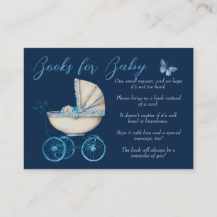 Books for Baby Boy Baby Carriage Enclosure Card