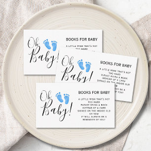 Books For Baby Boy's Shower Enclosure Card