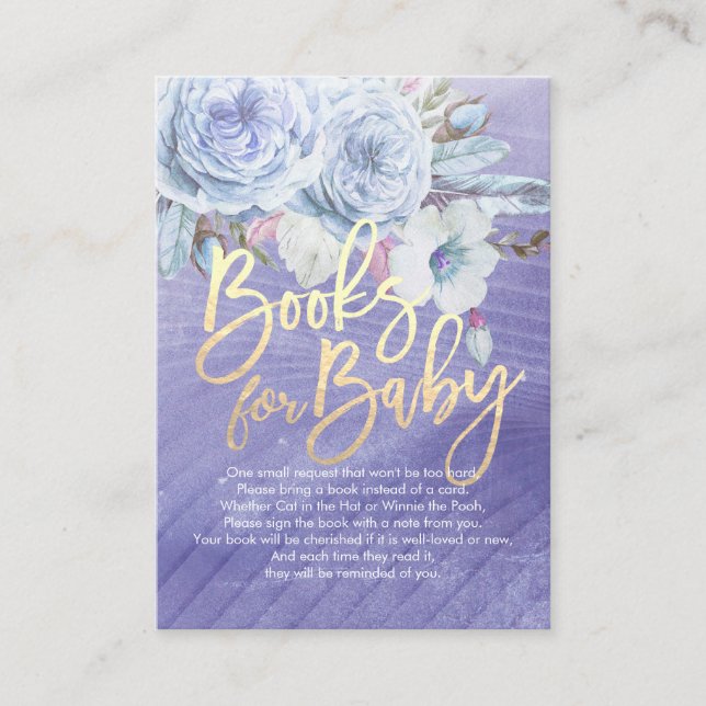 Books for Baby / Bring a book Request Enclosure Card (Front)