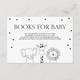 Books for baby Bring a book Safari Animals Jungle Enclosure Card