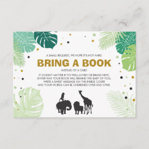 Books for baby Bring a book Safari Animals Jungle Enclosure Card