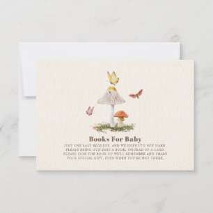 Books For Baby  Butterfly Woodland Mushroom  Invitation