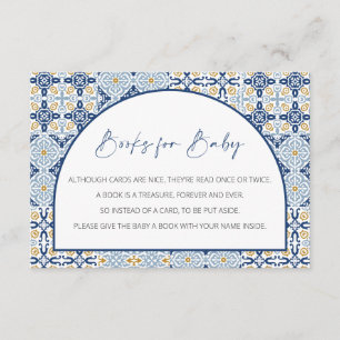 Books for Baby, Capri Baby Shower, Italian Theme Enclosure Card
