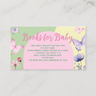 Books For Baby Card Baby Shower Flat Note Card