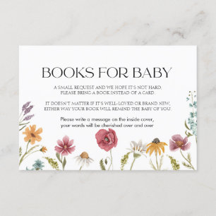 Books for Baby Card Floral