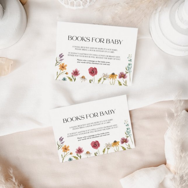 Books for Baby Card Floral (Creator Uploaded)