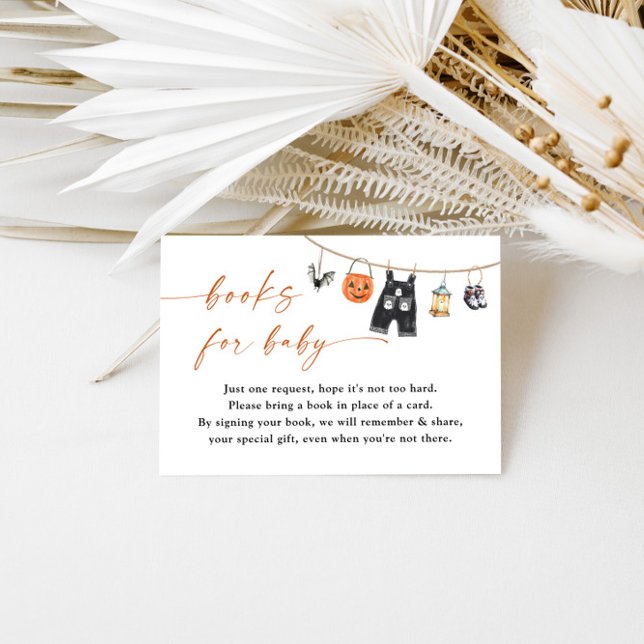 Books for Baby Card | Halloween Baby Shower (Creator Uploaded)