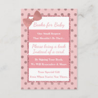 Books For Baby Card, Tickeled Pink