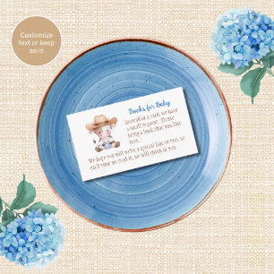 Books for Baby Card Western Themed Baby Shower