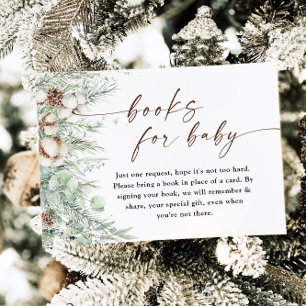 Books for Baby Card   Winter Baby Shower