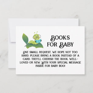 Books for Baby Caterpillar Reading on a Leaf Invitation