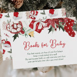 Books for Baby Christmas Santa Baby Shower Enclosure Card<br><div class="desc">Share the love with our "Christmas Santa Baby Shower Books for Baby Enclosure Card"! This delightful card, with its red and green holiday design, is the perfect addition to any baby shower. It includes a sweet poem, inviting your guests to bring a book instead of a card. Create unforgettable moments...</div>