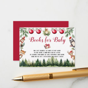 Books for Baby Christmas Winter Woodland Animals Enclosure Card