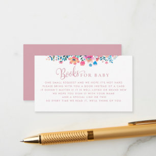 Books For Baby Cielito Lindo Mexican Baby Shower Enclosure Card