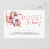 Books for Baby Cute Pink Doughnuts Baby Shower
