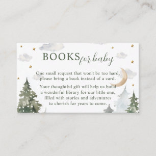 Books for Baby Cute Wonderland Watercolor Enclosure Card