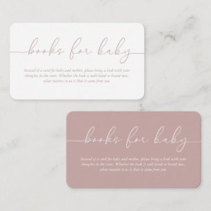 Books for Baby Dual-Sided Baby Shower Enclosure Card