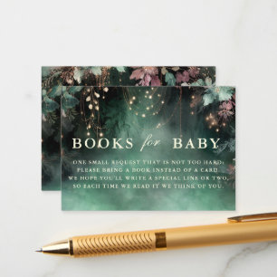 Books For Baby Enchanted Forest Greenery Arch Enclosure Card