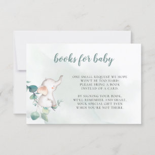 Books for Baby Enclosure Card Baby Elephant