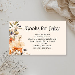 Books for Baby Fall Wildflowers Enclosure Card