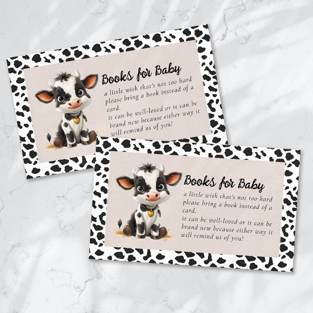 Books for Baby Holy Cow Baby Shower Enclosure Card (Creator Uploaded)