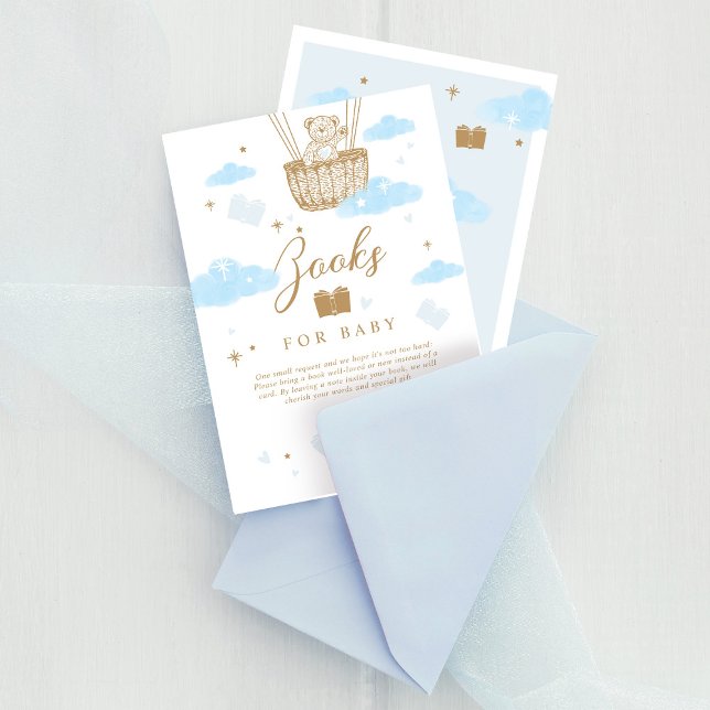 Books for Baby Hot Air Balloon Teddy Bear Blue Enclosure Card (Books for Baby Hot Air Balloon Teddy Bear Blue Enclosure Card)