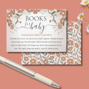 Books for Baby in Bloom Shower Gender Neutral Enclosure Card