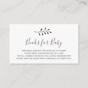 Books for Baby insert card