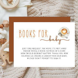 Books for Baby Insert Coffee Baby Shower Request