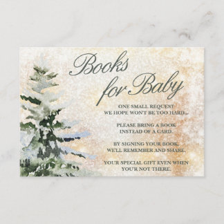 Books for Baby It's Cold Outside Baby Shower Enclosure Card