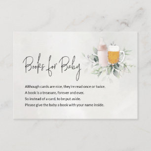 Books for Baby Message Card - A Baby is Brewing