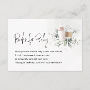 Books for Baby Message Card Baby is Brewing Pink