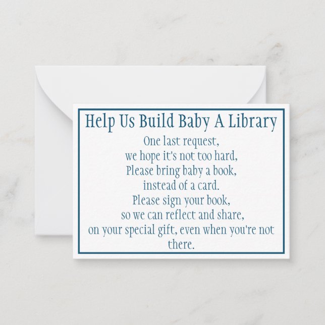 Books For Baby  Note Card (Front)