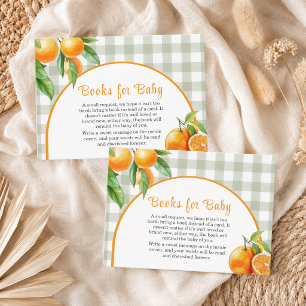 Books for Baby Oranges Baby Shower Enclosure Card