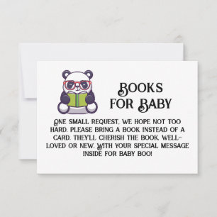 Books for Baby PANDA Reading Glasses Invitation