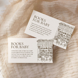 Books for Baby Paris French Patisserie Baby Shower Enclosure Card