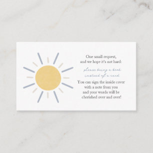 Books for Baby Pastel Blue Sunshine Enclosure Card