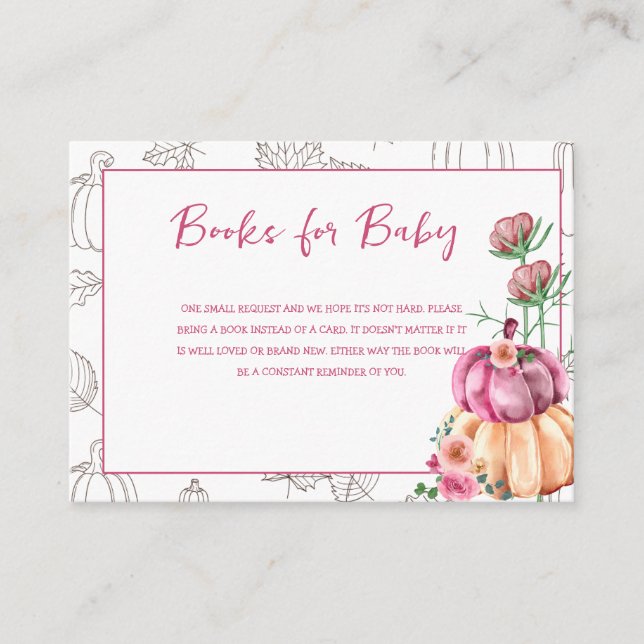 Books for Baby Pink Enclosure Card (Front)