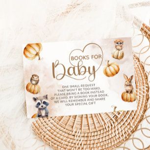 Books for Baby Pumpkins & Stuffed Animals  Enclosure Card