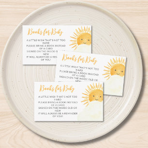 Books For Baby Ray Of Sunshine Baby Shower Enclosure Card