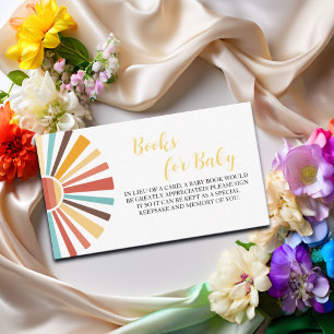Books for Baby Ray of Sunshine Baby Shower Enclosure Card