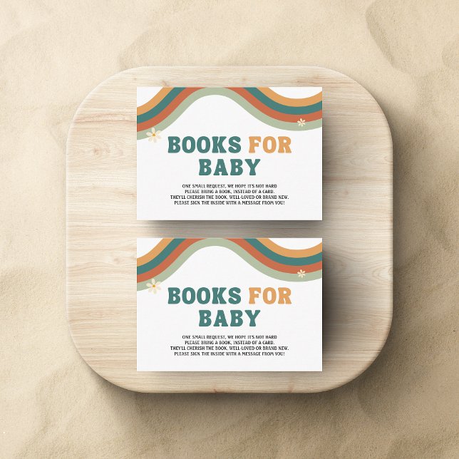 Books for Baby Retro Groovy Baby Enclosure Card (Creator Uploaded)