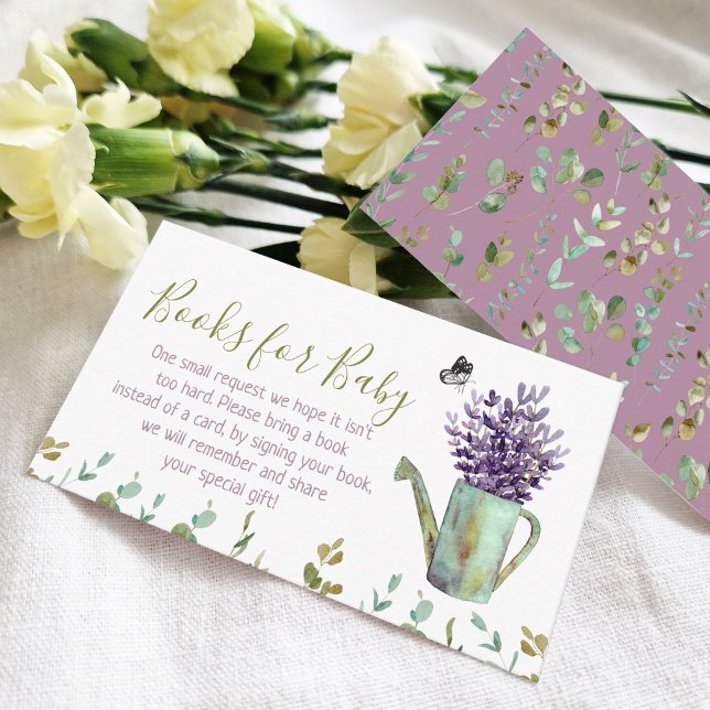 Books For Baby Rustic Watering Can  Enclosure Card (Creator Uploaded)
